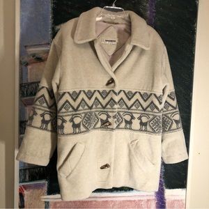 Toasty Southwest/Scandinavian Plush Coat